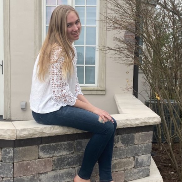 Eri + Ali White Lace Top - Picture 3 of 3